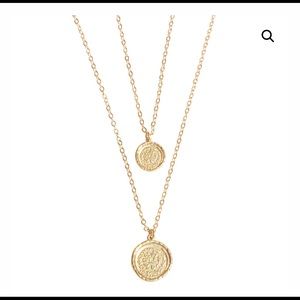 Amber Sceats double coin necklace